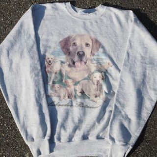 90’s メキシコ製 Hanes 犬 ドッグ ロットワイラー スウェット