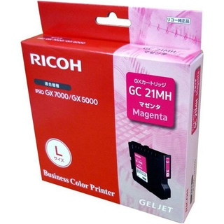 リコー(RICOH)のリコー 純正 インクカートリッジ GC21MH マゼンタ　使用推奨期限切れ(PC周辺機器)