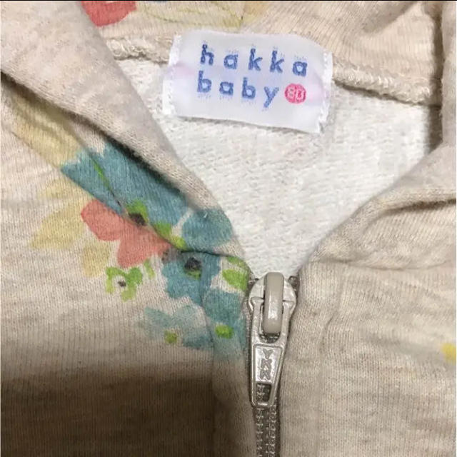 おまけ付】 美品♡ハッカベビーhakkababyの春フードパーカー♡80