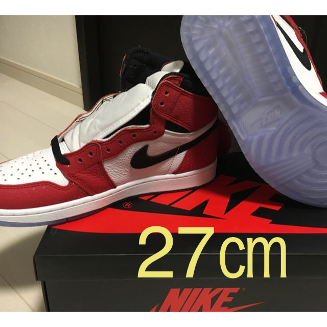 【【元旦限定セール】air jordan 1 スパイダーマン 27㎝ aj1