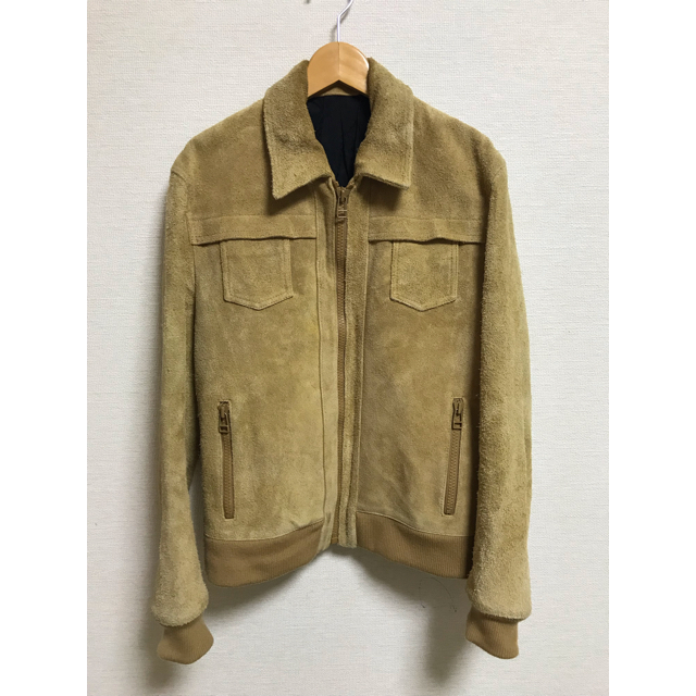 HYSTERIC GLAMOUR(ヒステリックグラマー)の極美品 17AW Rags McGREGOR ヌバックレザージャケット S メンズのジャケット/アウター(ライダースジャケット)の商品写真