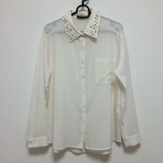 ハニーズ(HONEYS)の【再出品】ビジューシフォンブラウス♡(シャツ/ブラウス(長袖/七分))