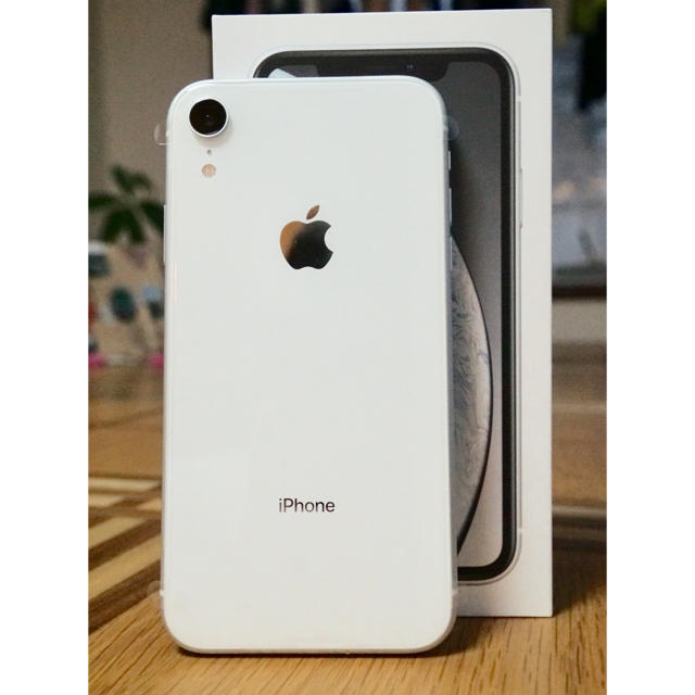 [宅送] Apple SIMフリー！ 大幅値下げ 64 ホワイト XR iPhone - スマートフォン本体