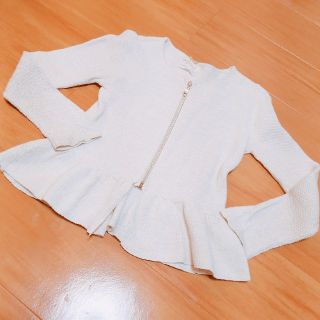 ザラキッズ(ZARA KIDS)のZARA KIDS*美品*ペプラムカーディガン*送料込(カーディガン)