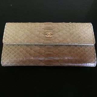 シャネル(CHANEL)のシャネル  パイソン 高級 長財布(財布)