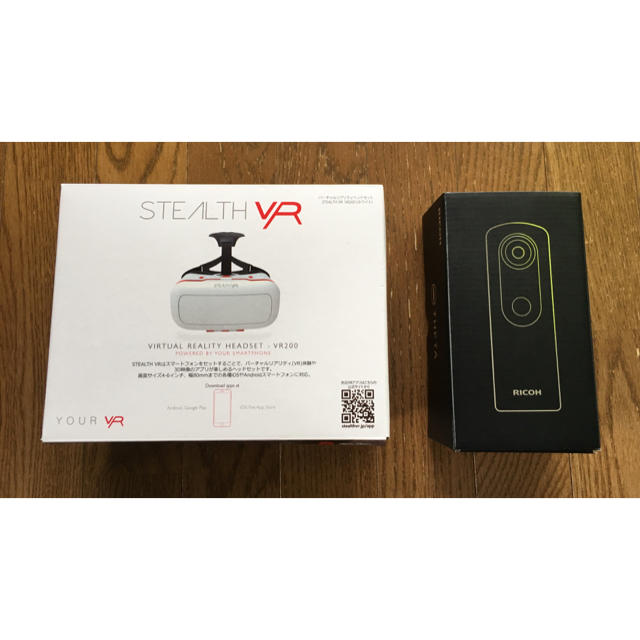 コンパクトデジタルカメラRICOH THETA S  /  STEALTH VR