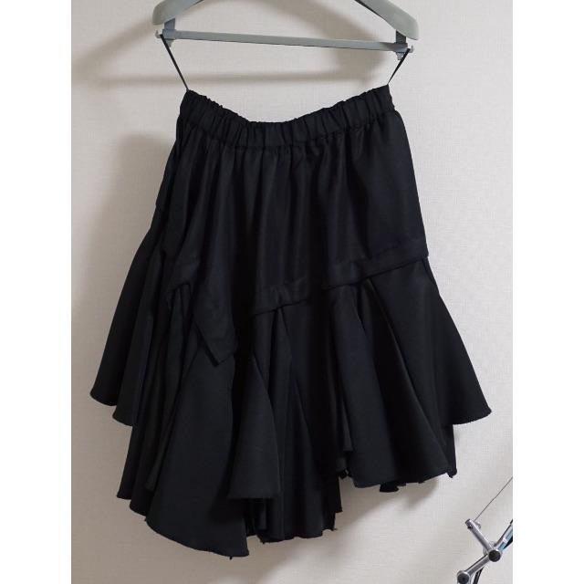 新品同様 春夏 コムデギャルソン 再構築 変形スカート 毛・絹 定価8.5万円