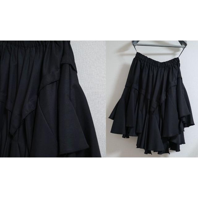 COMME des GARCONS(コムデギャルソン)の新品同様 春夏 コムデギャルソン 再構築 変形スカート 毛・絹 定価8.5万円 レディースのスカート(その他)の商品写真