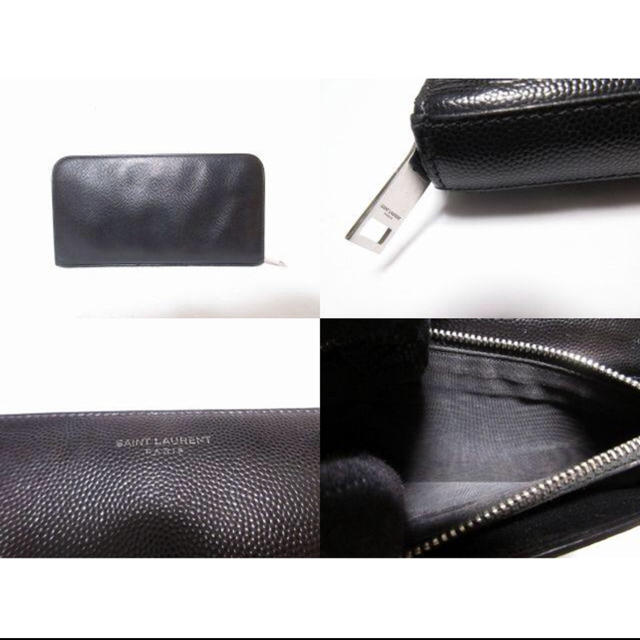 Saint Laurent(サンローラン)の【クリスマス】2018年現行メンズ サンローラン 黒ラウンドファスナー 長財布 メンズのファッション小物(長財布)の商品写真