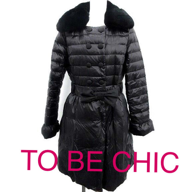美品》☆TO BE CHIC☆レッキスファー ダウンコート 40 本店は 12730円
