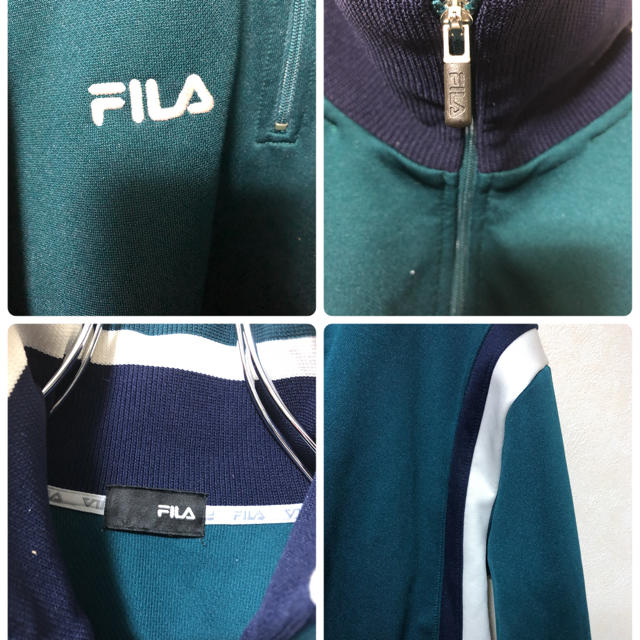 FILA(フィラ)のFILA フィラ ジャージ トリコカラー 胸ロゴ ロゴ刺繍 ヴィンテージ メンズのトップス(ジャージ)の商品写真