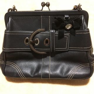 コーチ(COACH)のCOACHがま口ハンドバッグ(ハンドバッグ)