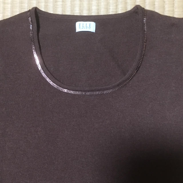 ELLE(エル)の半袖ニット レディースのトップス(ニット/セーター)の商品写真