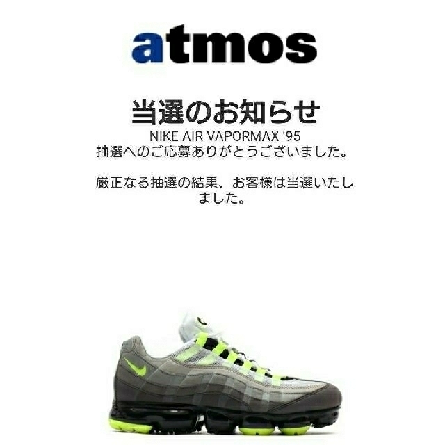 NIKE(ナイキ)のNIKE AIR VAPORMAX 95 エアヴェイパーマックス 95      メンズの靴/シューズ(スニーカー)の商品写真