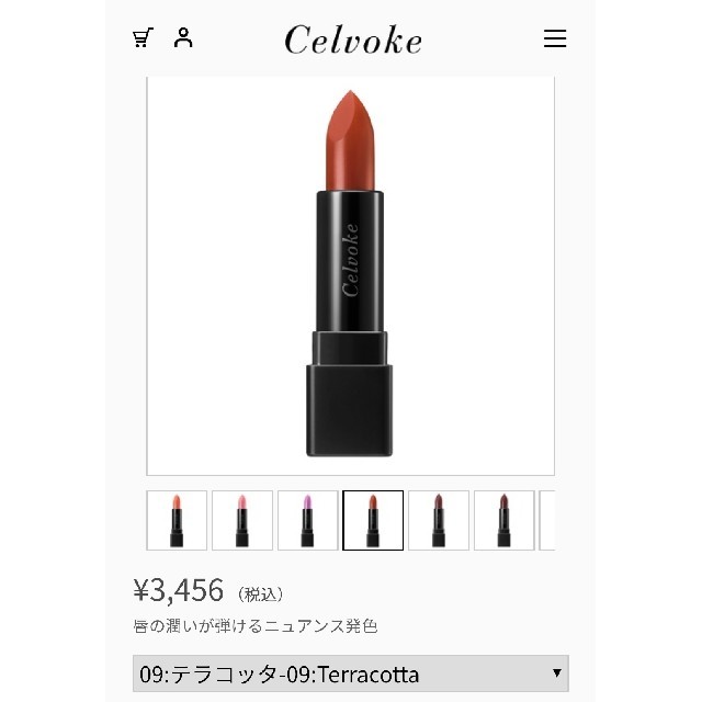 【専用】celvoke 09 コスメ/美容のベースメイク/化粧品(口紅)の商品写真