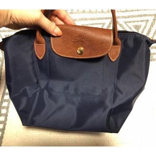 ロンシャン(LONGCHAMP)のLongchamp プリアージュネイビー(ハンドバッグ)