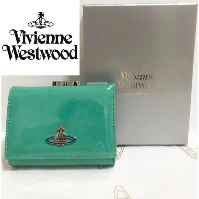 大人気！【新品】Vivienne Westwood ガマ口財布 ターコイズ 本物