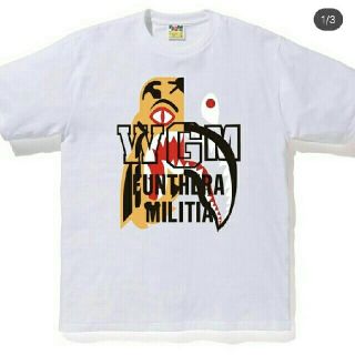 アベイシングエイプ(A BATHING APE)の送料込みsizeL  abathingape タイガーシャークTシャツ(Tシャツ/カットソー(半袖/袖なし))