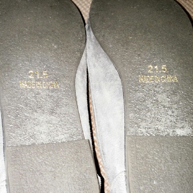 グレーモカシン  21.5 レディースの靴/シューズ(スリッポン/モカシン)の商品写真