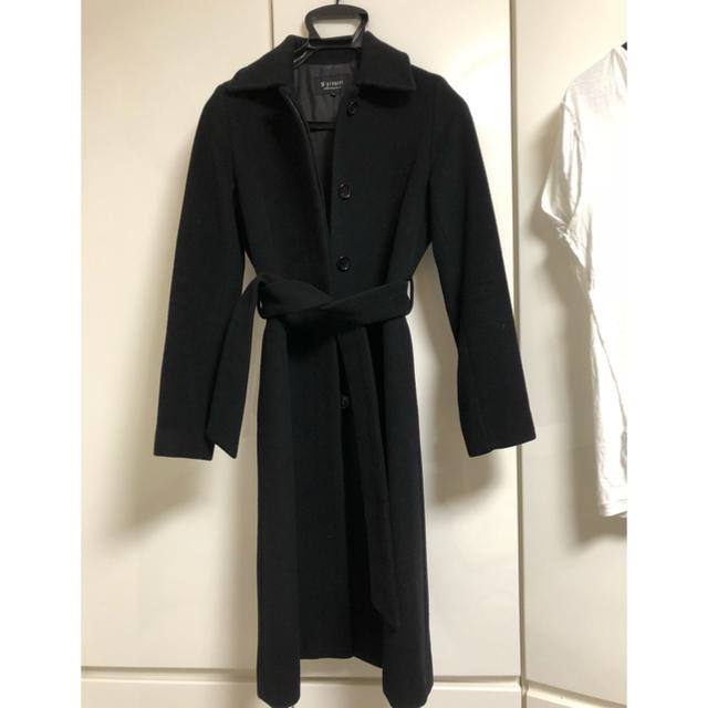 M-premier(エムプルミエ)のエムプルミエウールブラックコート レディースのジャケット/アウター(ロングコート)の商品写真