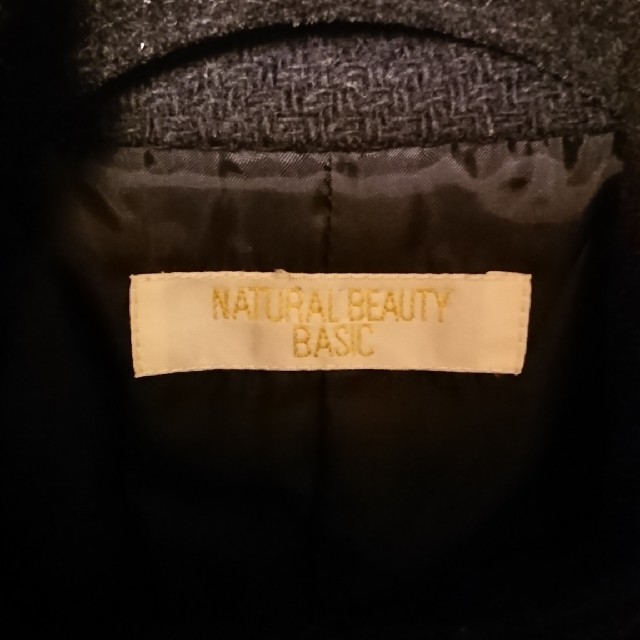 NATURAL BEAUTY BASIC(ナチュラルビューティーベーシック)の【NATURAL BEAUTY BASIC】ハーフ コート レディースのジャケット/アウター(ロングコート)の商品写真