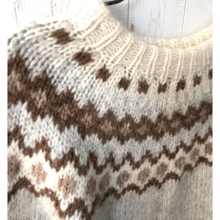 本場 ○アイスランド製○ノルディックセーター ノルディックニット