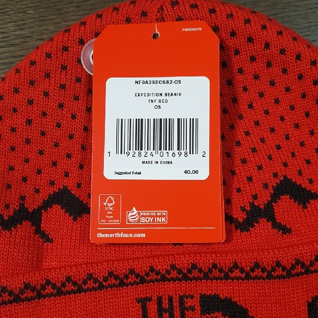 Supreme THE NORTH FACE ビーニー レッド 1