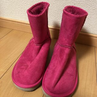 ピンクシープスキン(ブーツ)