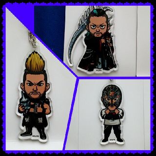 EVIL & BUSHI & SANADA アクリルキーホルダーセット(格闘技/プロレス)