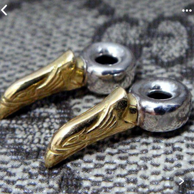 未使用TADY&KING【タディ＆キング】イーグルビーズSV×k18　2個セット メンズのアクセサリー(ネックレス)の商品写真