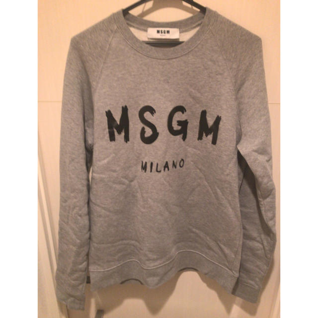 MSGM メンズ ロゴプリントスウェット トレーナー-