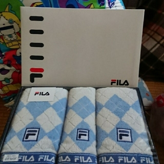 フィラ(FILA)のFILA フェイスタオル・ウォッシュタオル３枚セット(タオル/バス用品)