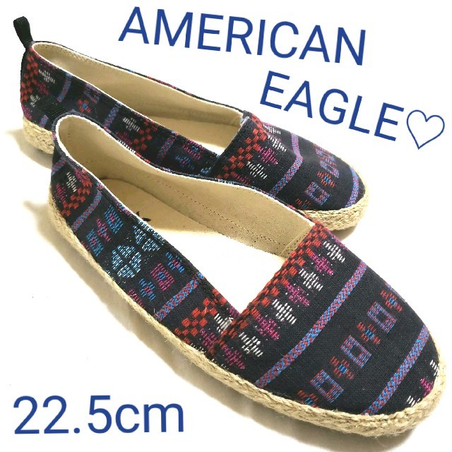 American Eagle(アメリカンイーグル)の新品未使用(*´∀`)♪ アメリカンイーグル 総柄フラットシューズ 22.5cm レディースの靴/シューズ(スリッポン/モカシン)の商品写真