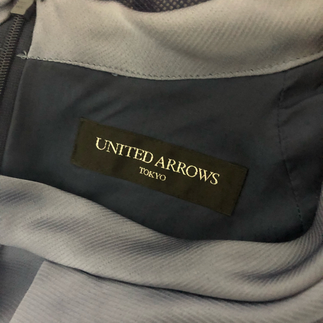 UNITED ARROWS(ユナイテッドアローズ)のユナイテッドアローズ　結婚式　ひざ丈ワンピース　青　 レディースのワンピース(ひざ丈ワンピース)の商品写真