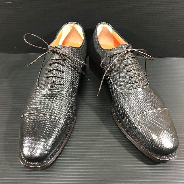 Santoni(サントーニ)のサントーニ（Santoni） イタリア製革靴　黒 UK6 メンズの靴/シューズ(ドレス/ビジネス)の商品写真