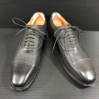 サントーニ(Santoni)のサントーニ（Santoni） イタリア製革靴　黒 UK6(ドレス/ビジネス)
