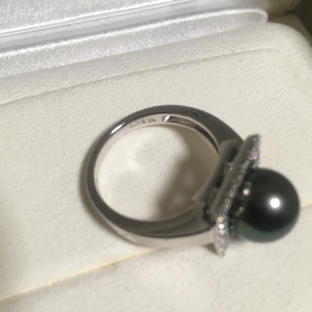 MIKIMOTO(ミキモト)の【ののの様専用】ミキモトパールリング ダイヤ0.49ctパール9.7mm レディースのアクセサリー(リング(指輪))の商品写真