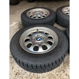 ビーエムダブリュー(BMW)の美品BMW純アルミ‘14年製スタッドレス195/65R15ガリット4本SET♪(タイヤ・ホイールセット)