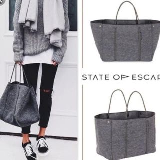 ロンハーマン(Ron Herman)の美品♡State of Escape♡バッグ♡グレー(トートバッグ)