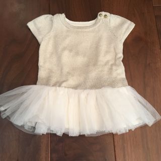 ベビーギャップ(babyGAP)の美品 ベビーギャップ チュール ワンピース 50 女の子(ワンピース)