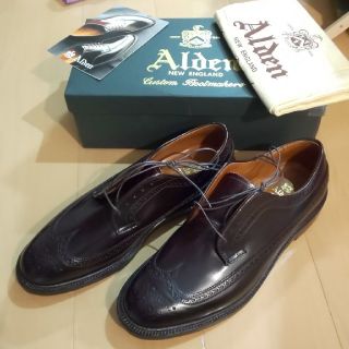 オールデン(Alden)のマキさん専用！新品未使用 Alden コードバン ウィングチップ サイズは11!(ドレス/ビジネス)