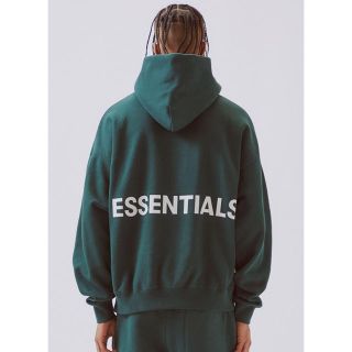 フィアオブゴッド(FEAR OF GOD)のFOG ESSENTIALS パーカー グリーン S(パーカー)