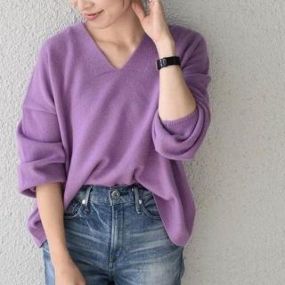 シップスフォーウィメン(SHIPS for women)の今季購入★SHIPS　ウールカシミヤVネックプル(ニット/セーター)