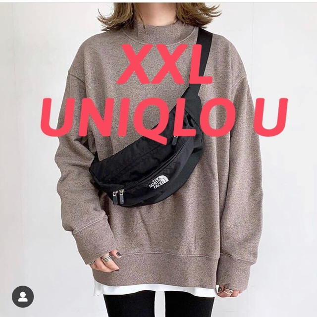 LEMAIRE(ルメール)の【XXL】UNIQLO U スウェットプルオーバー新作ブラウン レディースのトップス(トレーナー/スウェット)の商品写真