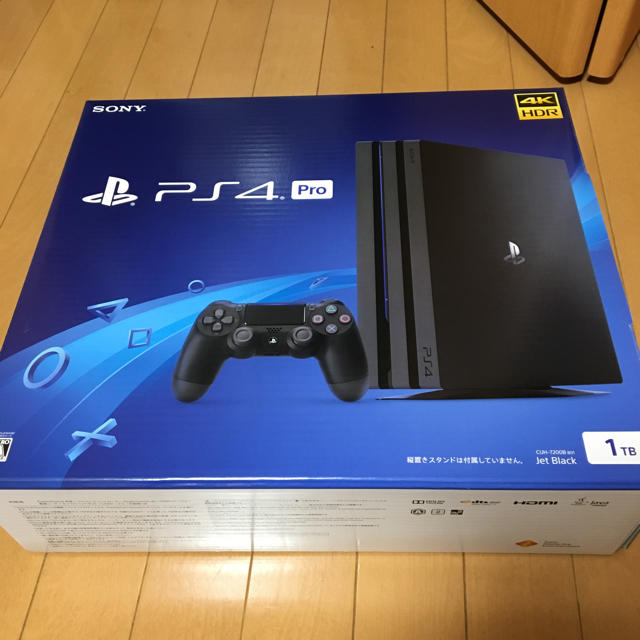 家庭用ゲーム機本体新品未使用 SONY PS4 Pro 1TB　CUH7200B-B01 送料込！