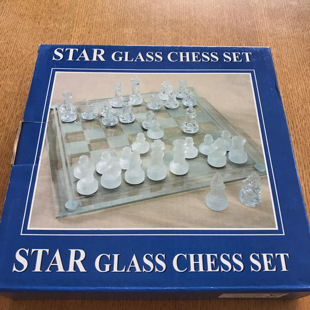 チェスセット ガラス エンタメ/ホビーのテーブルゲーム/ホビー(オセロ/チェス)の商品写真