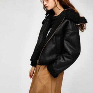 マウジー(moussy)のmoussy F／MOUTON AVIATOR JACKET(ムートンコート)