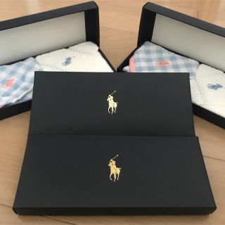 ポロラルフローレン(POLO RALPH LAUREN)のラルフローレン タオルハンカチ ギフトボックス入り 2枚入×4セット！(ハンカチ)