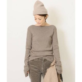 ドゥーズィエムクラス(DEUXIEME CLASSE)のDeuxieme Classe ◇jerseyボートプルオーバー ベージュ(ニット/セーター)