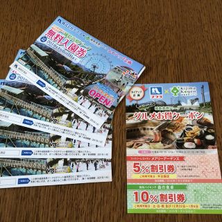 城島高原パーク 無料入園券(遊園地/テーマパーク)